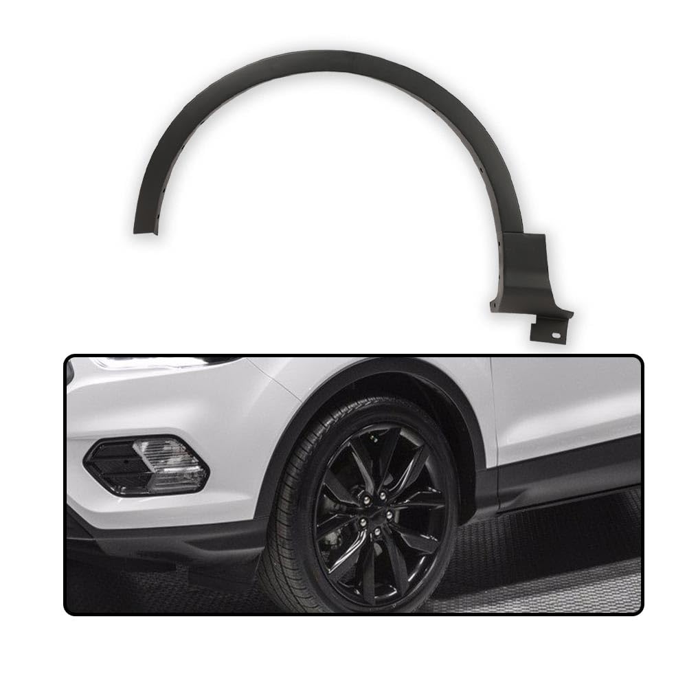 G-PLUS Front Left & Front Right Fender Flares Compatible with Ford Escape 2013-2017 Wheel Cover Protector, Wheel Well Arch Opening Molding Flares CJ5Z-16268-AB
