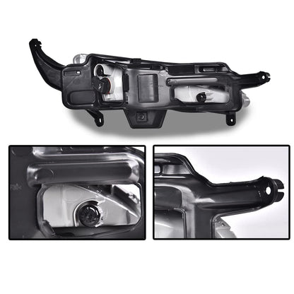 G-PLUS Front Bumper Fog Lights, Front Right Left Bumper Fog Lamp & Bezels 2pcs Compatible with 2011 2012 2013 Kia Optima 922012T010 922022T010 865512T000 865522T000