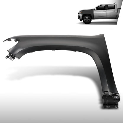 G-PLUS Front Fender Driver Side Compatible with Chevy Colorado Base 2015 2016 2017 2018 2019 2020, Fit Chevy Colorado (submodel: LT, WT, Z71) 2015-2022 23354494, GM1240404 Primed Black