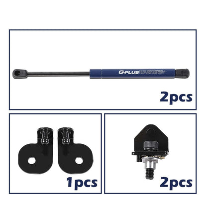 G-PLUS Racing Hood Lift Strut Damper Shock Set- Complete Kit Blue Compatible with Ford Mustang 15-21