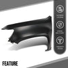 G-PLUS Front Fender Driver Side Compatible with Chevy Colorado Base 2015 2016 2017 2018 2019 2020, Fit Chevy Colorado (submodel: LT, WT, Z71) 2015-2022 23354494, GM1240404 Primed Black