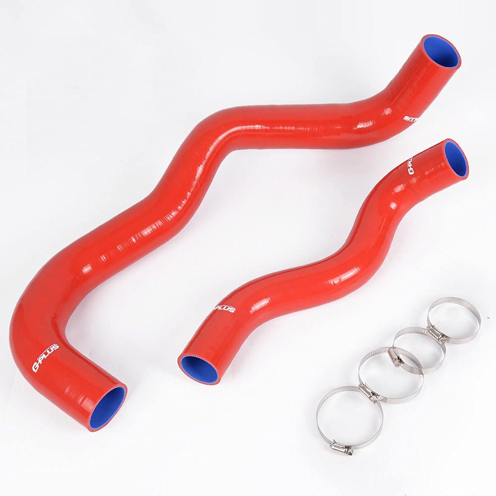 High Performance 3-Ply Upper & Lower Silicone Radiator Hose Replacement For FORD 7.3L 2001-2003 Powerstroke Diesel Red 2pcs
