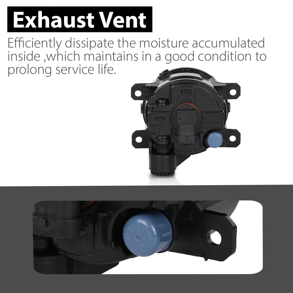 G-PLUS Fog Light Lamp Set Left Right Compatible with Ram Promaster 1500 2500 3500 2014 2015 2016 2017 2018 2019 2020 2021 2022 AC2592111N