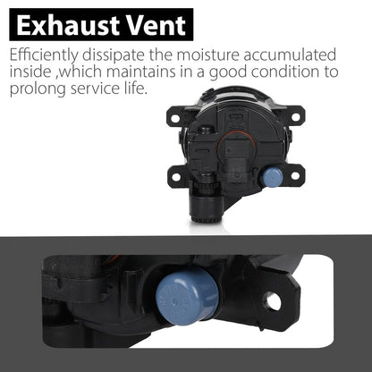 G-PLUS Fog Light Lamp Set Left Right Compatible with Ram Promaster 1500 2500 3500 2014 2015 2016 2017 2018 2019 2020 2021 2022 AC2592111N