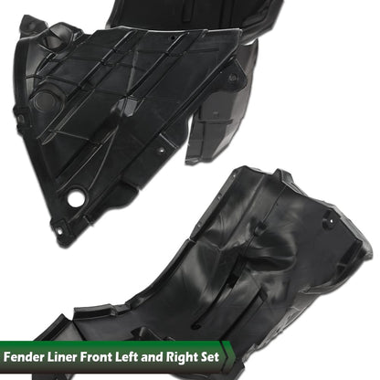 G-PLUS Front Left Driver & Right Passenger Side Fender Liner 2pcs Compatible with 2015-2021 Murano 638409UF0A-PFM NI1249155 638435AA0A-PFM NI1248155