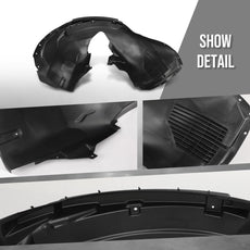 G-PLUS Front Splash Shield Right Side Compatible with Volvo XC60 2018-2023 Black Product Image