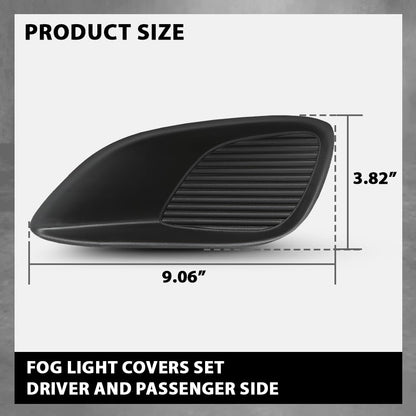 G-PLUS Fog Light Covers Set Driver and Passenger Side Compatible with Toyota Yaris Base 2012,Fit Toyota Yaris Base Sedan 2007-2011,Fit Toyota Yaris S 2007,Fit Toyota Yaris S Sedan 2008-2009