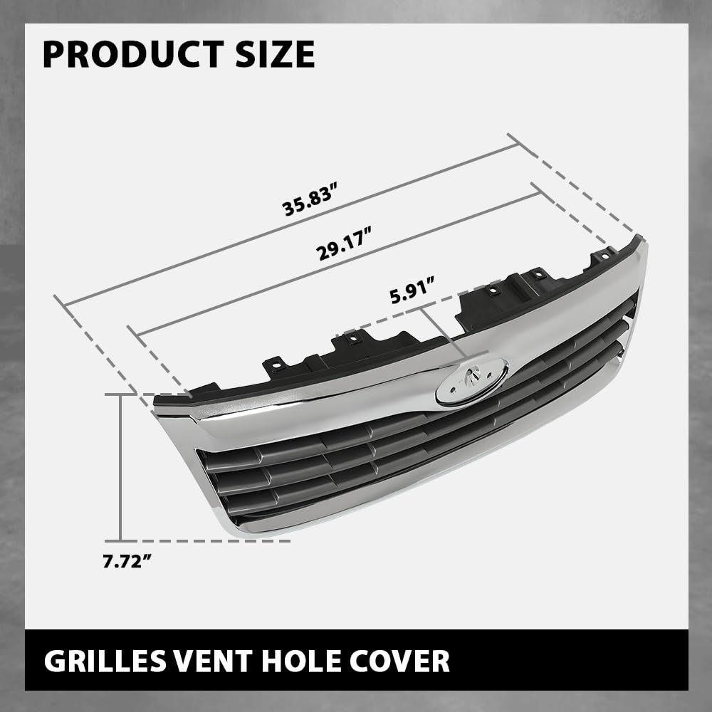 G-PLUS Front Bumper Grille Grill Compatible with Subaru Forester 2014-2016,Fit For Models With Type 1 Grille 91121SG050, SU1200155