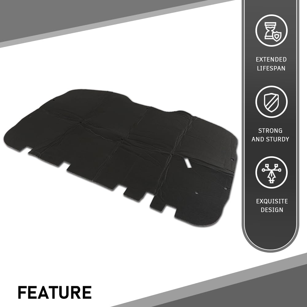 G-PLUS Hood Insulation Pad 1/2" with Clips Compatible with Chevy Tahoe 2000-2006/Fit Chevy Suburban 1500 2500 2000-2006