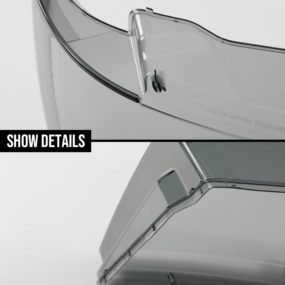 G-PLUS Headlight Lamps Protector Clear Lens Cover Smoke Compatible with 2007-2014 Chevy Tahoe Suburban 1500/2007-2013 Chevy Avalanche Suburban 2500