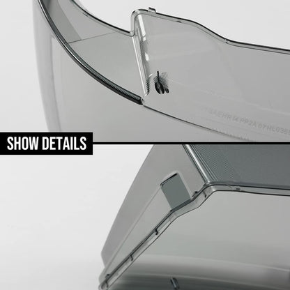 G-PLUS Headlight Lamps Protector Clear Lens Cover Smoke Compatible with 2007-2014 Chevy Tahoe Suburban 1500/2007-2013 Chevy Avalanche Suburban 2500