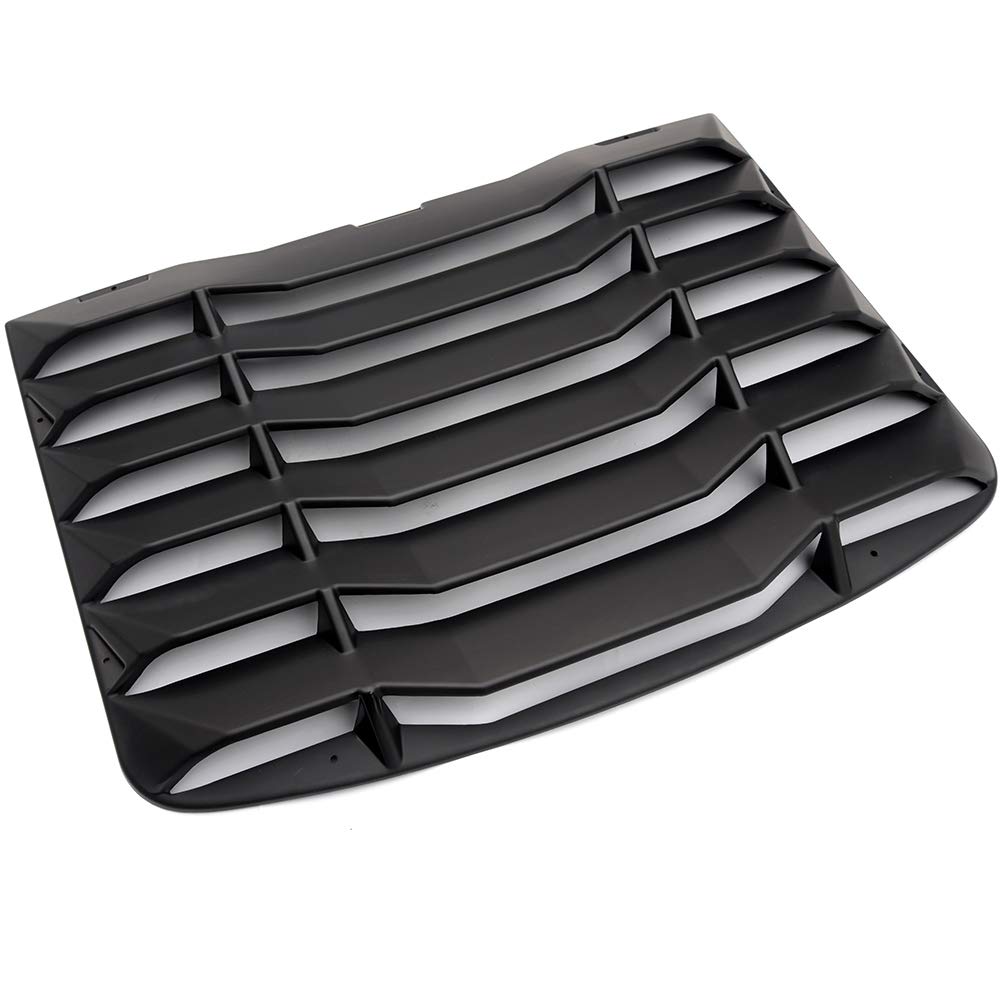 G-PLUS ABS Matte Black Rear Window Windshield Slotted Louvers Sun Shade Cover Replacement for Nissan 350Z 3.5L 2003 2004 2005 2006 2007 2008