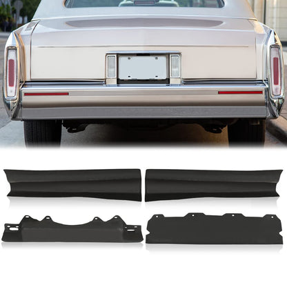 G-PLUS Rear Trunk/License Fillers Compatible with Cadillac Deville 1980-1992 /Fit for Cadillac Fleetwood 1980-1992 /Fit Cadillac Brougham 1980-1992 Black Set of 4