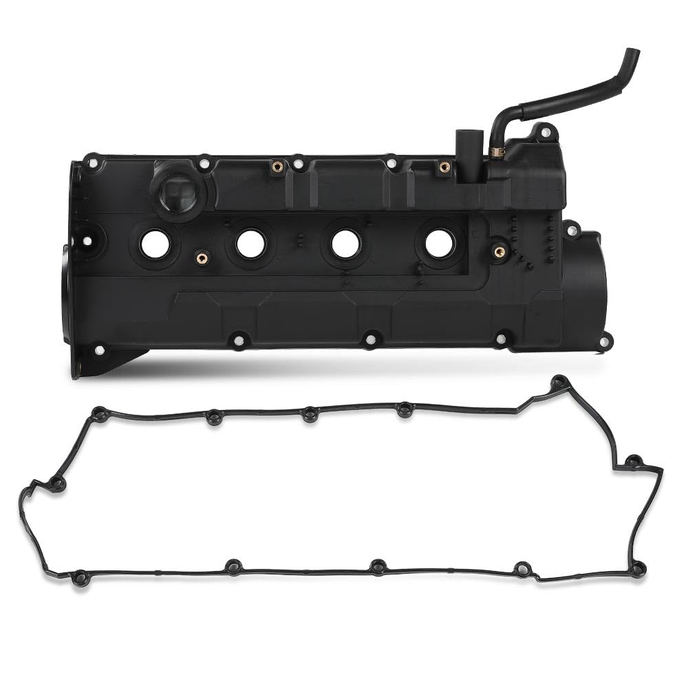 G-PLUS Engine Valve Cover w/Gasket 22410-23100 Compatible with Hyundai Elantra 2004-2006/ Tiburon 2004-2008/ Tucson 2005-2009, Fit Kia Spectra 2004-2009/Spectra5 2005-2009/ Sportage 2005-2010