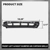 G-PLUS Front Bumper Air Curtain Grille Grill Compatible with Hyundai Elantra 2019-2020 86562F2AA0, 86561F2AA0 ‎Black Left & Right Pair