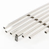 G-PLUS Bumper Stainless Chrome Billet Grille Insert Compatible with Nissan Frontier 2009-2021 Only With Painted/Plastic Bumper