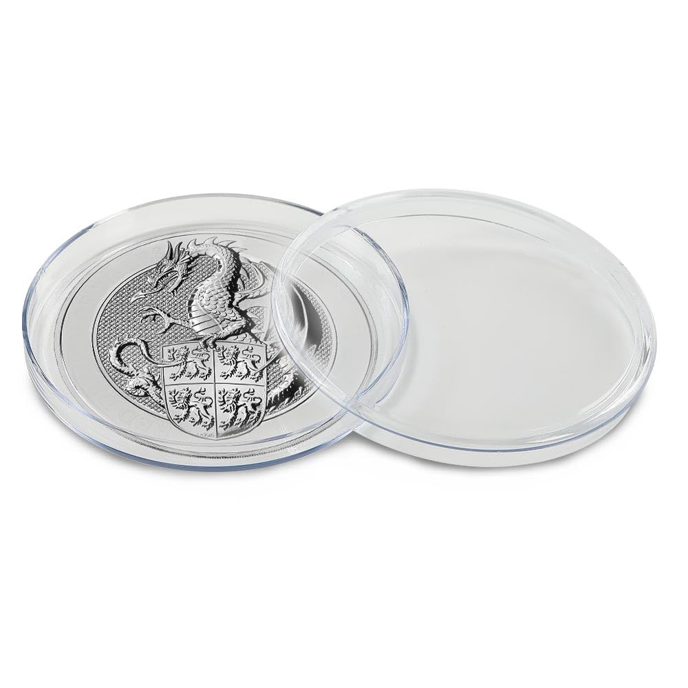 G-PLUS Capsule Holder Fit for Queen Beasts 10 Oz Dragon Silver Coin 89.2mm / 7.16 Long Term Holder