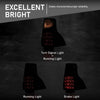 G-PLUS LED Right Side Tail Light Assembly Rear Brake Lamp Taillight w/Bulbs Compatible with LX GX460 2014-2023 8155160B31, LX2819116 Black
