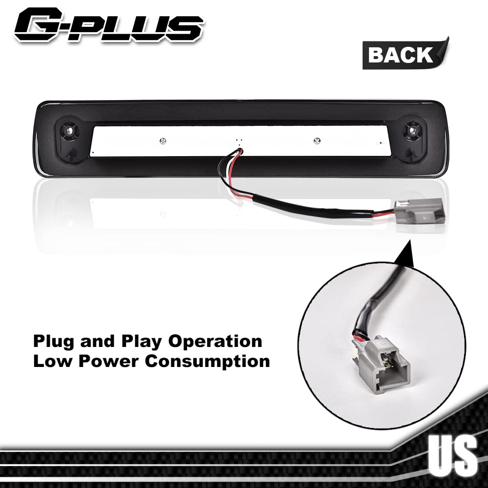 G-PLUS Rear High Mount 3RD Third I Brake Light Stop Tail light Lamp Compatible with 2015-2018 Colorado/Canyon GM25971002 52019397 Rear Cab Roof Tail Center Lamp