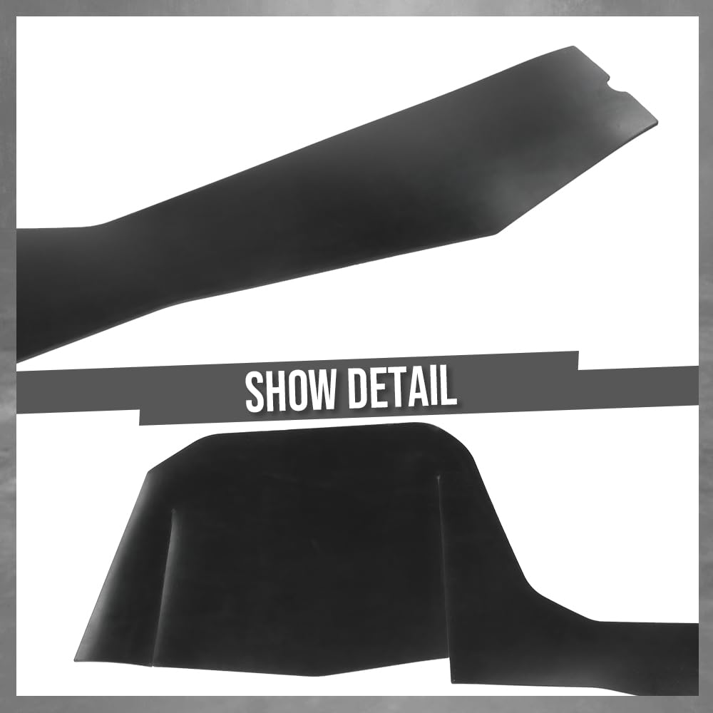 G-PLUS Front Inner Left & Right Fender Liner Pair Compatible with Oldsmobile Cutlass/442 1968 1969 1970 1971 1972 Black
