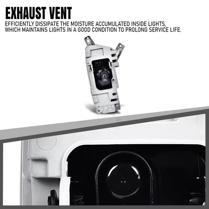 G-PLUS Front Driving Fog Light With Bezel Set Compatible with Kia Sorento 2014 2015 Smoke Lens Fog Lamp With Bulbs
