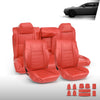G-PLUS Front & Rear Seat Covers Full Set Compatible with Dodge Challenger SE SXT RT 2011-2014 (NOT Fit SRT8) Red