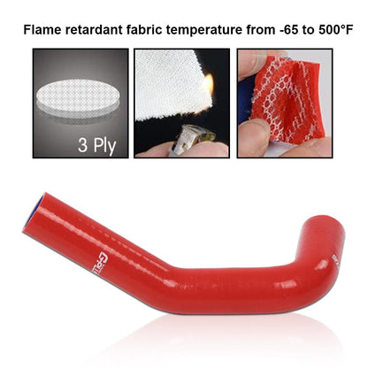 G-PLUS Silicone Radiator Hose Kit Compatible with Honda/Acura Integra DC4 DB7 RS LS GS SE with B18B1 Engine 1994-2001 Red