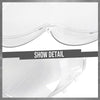 G-PLUS Headlight Lens Cover Compatible with Benz W230 SL500 SL600 SL55 2003-2008 Left & Right Pair Front Headlamp Lens Cover Clear