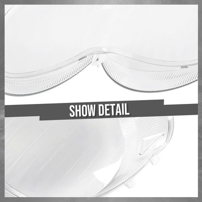 G-PLUS Headlight Lens Cover Compatible with Benz W230 SL500 SL600 SL55 2003-2008 Left & Right Pair Front Headlamp Lens Cover Clear