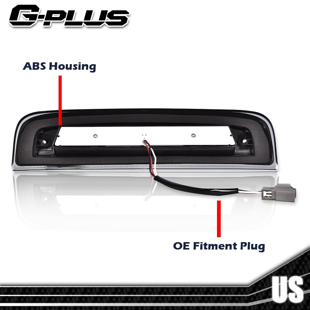 G-PLUS LED Third 3rd High Mount Stop Light X Brake Light Compatible with 2014-2020 GMC Sierra 1500 /Chevy Silverado 1500 2019 GMC Sierra 1500 Limited 23509162 20979071