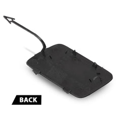 G-PLUS Front Bumper Tow Hook Cover for Audi A6 2009-2010 Black Side View