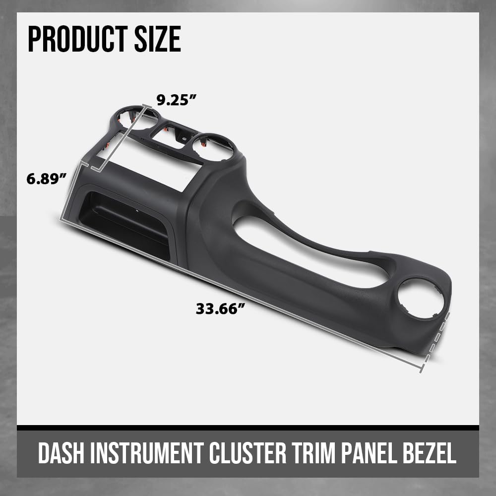 G-PLUS Dash Instrument Cluster Trim Panel Bezel Compatible With Jeep Wrangler 2011-2014