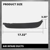G-PLUS Pair Front Lower Bumper Air Deflector, Compatible with Land Range Rover Evoque (submodel: Prestige, Pure) 2012-2015 Spoiler Valance Air Dam Deflector LR026536, LR026537