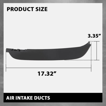 G-PLUS Pair Front Lower Bumper Air Deflector, Compatible with Land Range Rover Evoque (submodel: Prestige, Pure) 2012-2015 Spoiler Valance Air Dam Deflector LR026536, LR026537