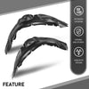 G-PLUS Pair Front Fender Liner Inner, Compatible with Ford F150 2010-2014, LH Driver & RH Passenger 2PCS, FO1248146, FO1249146, AL3Z16102A, AL3Z16102C, AL3Z16103A, AL3Z16103D
