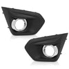 G-PLUS Front Fog Light Bezel Set W/Glossy Black Trim Compatible with Subaru Impreza 2012-2014 57731FJ020