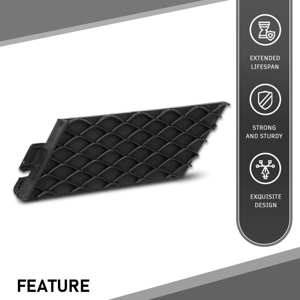 G-PLUS Front Bumper Tow Eye Cap Tow Hook Cover Compatible with Mercedes-Benz X166 GL-Class GL350/450/550 2013-2016,Not Fits Model with Standard Front Bumper 166-885-51-22 A1668855122 1668855122