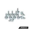 G-PLUS 100 License Plate Screws Compatible with Most Vehicles,#14x 3/4" (#1620), Hex/Phillips/Flat