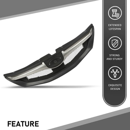 G-PLUS Front Bumper Grille Grill Assembly Compatible with Subaru Impreza STi WRX 2.5L H4 Turbo 2008-2010 91121FG061 ABS