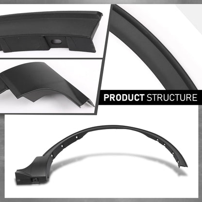 G-PLUS Front Right Fender Flare Wheel Opening Molding, Compatible with Ford Escape 2020-2024, Passenger Side, LJ6Z16038AA, FO1291138