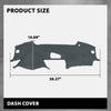 G-PLUS TPE Molded Dashboard Dash Cover Compatible with Honda Acura TL 2004 2005 2006 2007 2008 Dash Board Cover (Gray)