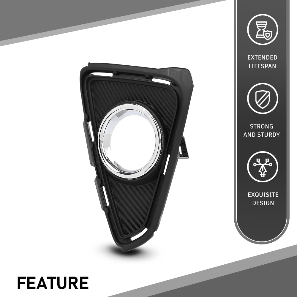 G-PLUS Fog Light Bezel Lamp Trim w/Chrome Right Passenger Compatible with Toyota RAV4 2016-2018 520300R030