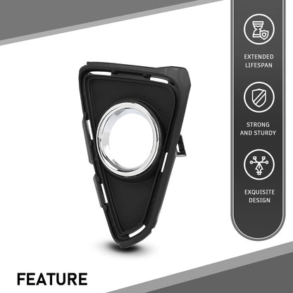 G-PLUS Fog Light Bezel Lamp Trim w/Chrome Right Passenger Compatible with Toyota RAV4 2016-2018 520300R030