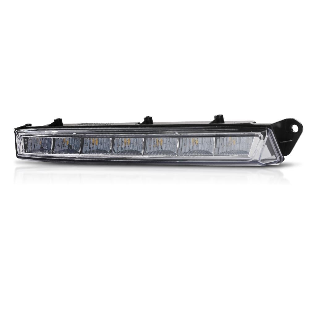 G-PLUS Right LED DRL Daytime Running Fog Light, Compatible with Benz GL-Class X164 GL320 GL350 GL450 GL550 ML63 X166 2007-2013, Passenger Side, 1649060451