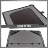 G-PLUS Soft Top Sailcloth w/Plastic Windows Fit Jeep Wrangler 1987-1995 with Factory Squared Style Upper Doors, Not Fit With Full Doors or Upper Doors Rounded Like Full Doors 9870215, 9870217 Black