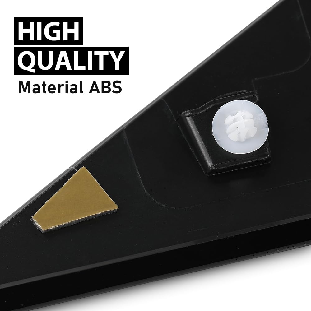G-PLUS Rear Quarter Moldings Left and Right Side Compatible with Toyota Prius 2016-2021 62505-47012 62506-47012 Glossy Black