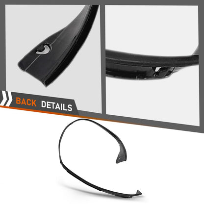 G-PLUS Rubber Sealing Trim Headlamp Decorative Strip Compatible with Porsche Cayenne 2011-2014 Black