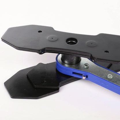 G-PLUS Blue 360° Brake Caliper Press Tool with 2 Groups Steel Plates,Ratchet Piston Spreader Automotive Tools Car Brake Repair & Instalation,4 in 1 Universal Disc Ratchet Brake Caliper Tool