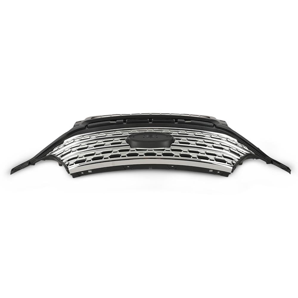 G-PLUS Front Bumper Upper Grille Radiator Compatible with Ford Explorer 2020 2021 2022 Chrome Plastic