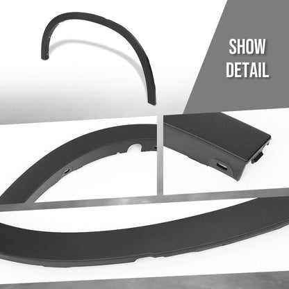G-PLUS Rear Right Side Quarter Wheel Arch Flare Molding Compatible with BMW X5 Sport Utility 4-Door 2014-2018 51777294372, 5177-7294372 Black